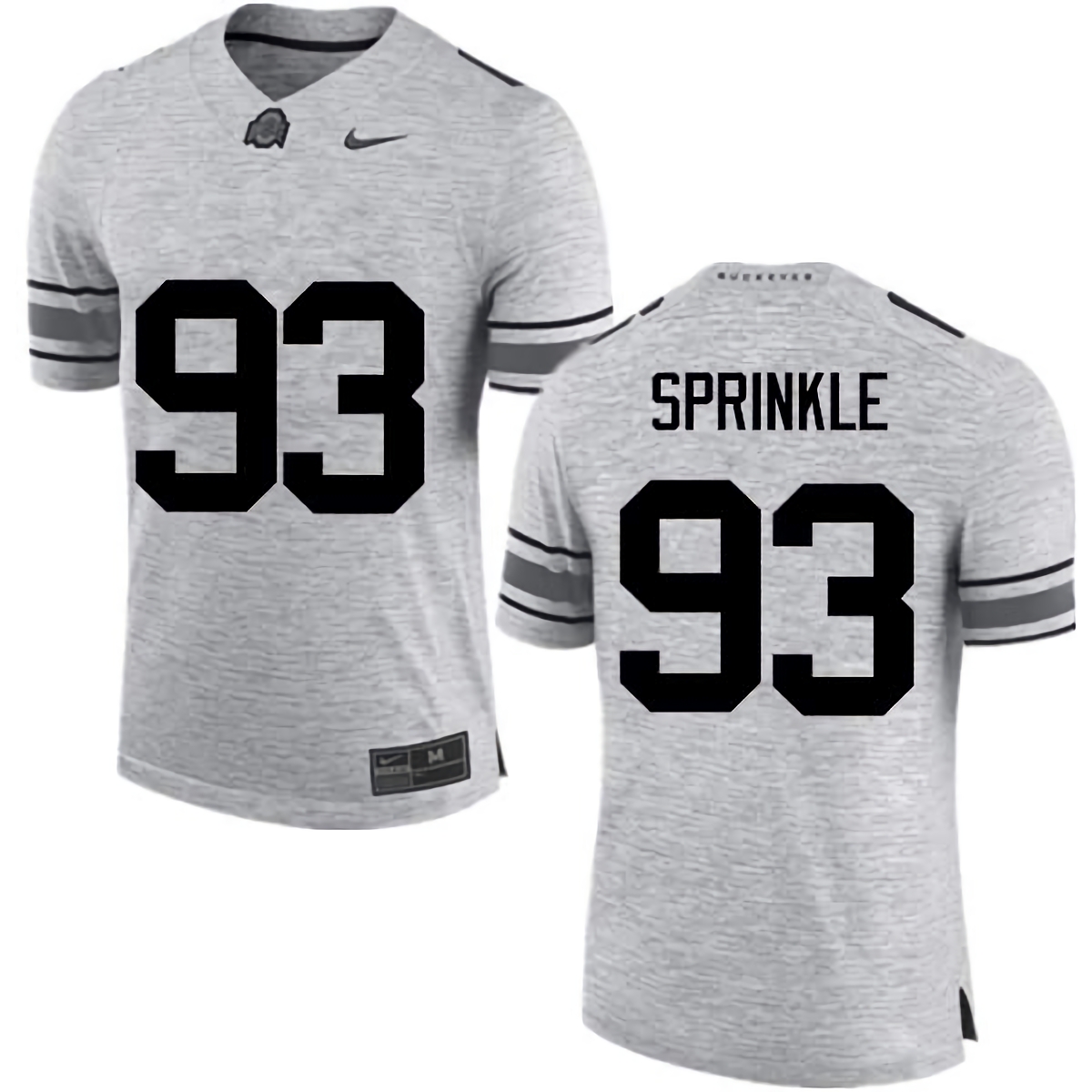 Tracy Sprinkle Ohio State Buckeyes Men's NCAA #93 Nike Gray College Stitched Football Jersey LJL2356NI